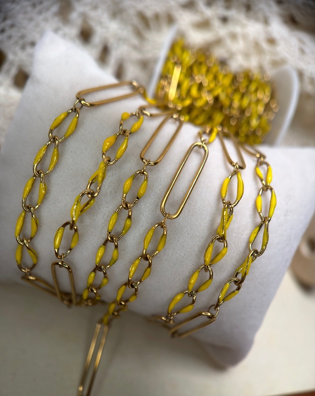 🍯 Wild Honey | Limited Edition Enamel Paper Clip Chain