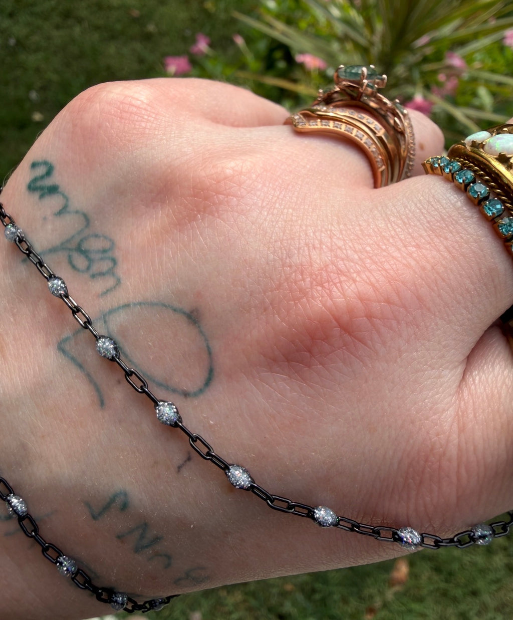Frozen Diamond Sunburst Chain