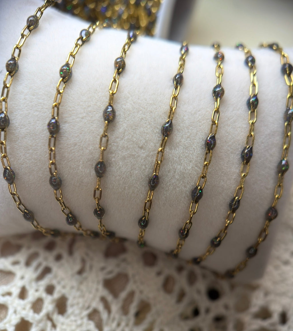 Smoky Mountain Ember | Sunburst Paperclip Chain