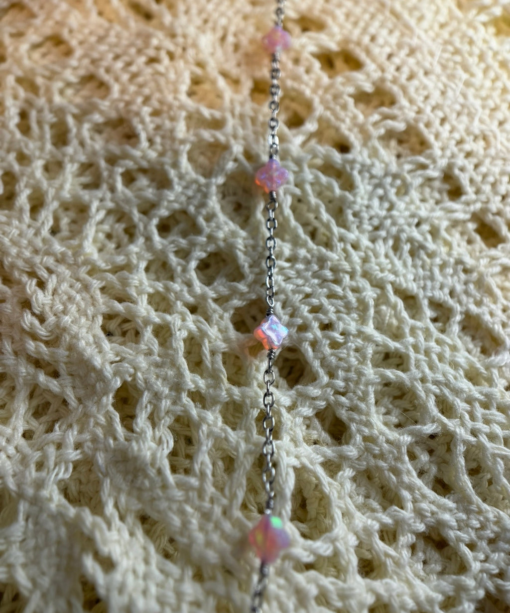 Pink multicolor | fire opal clover