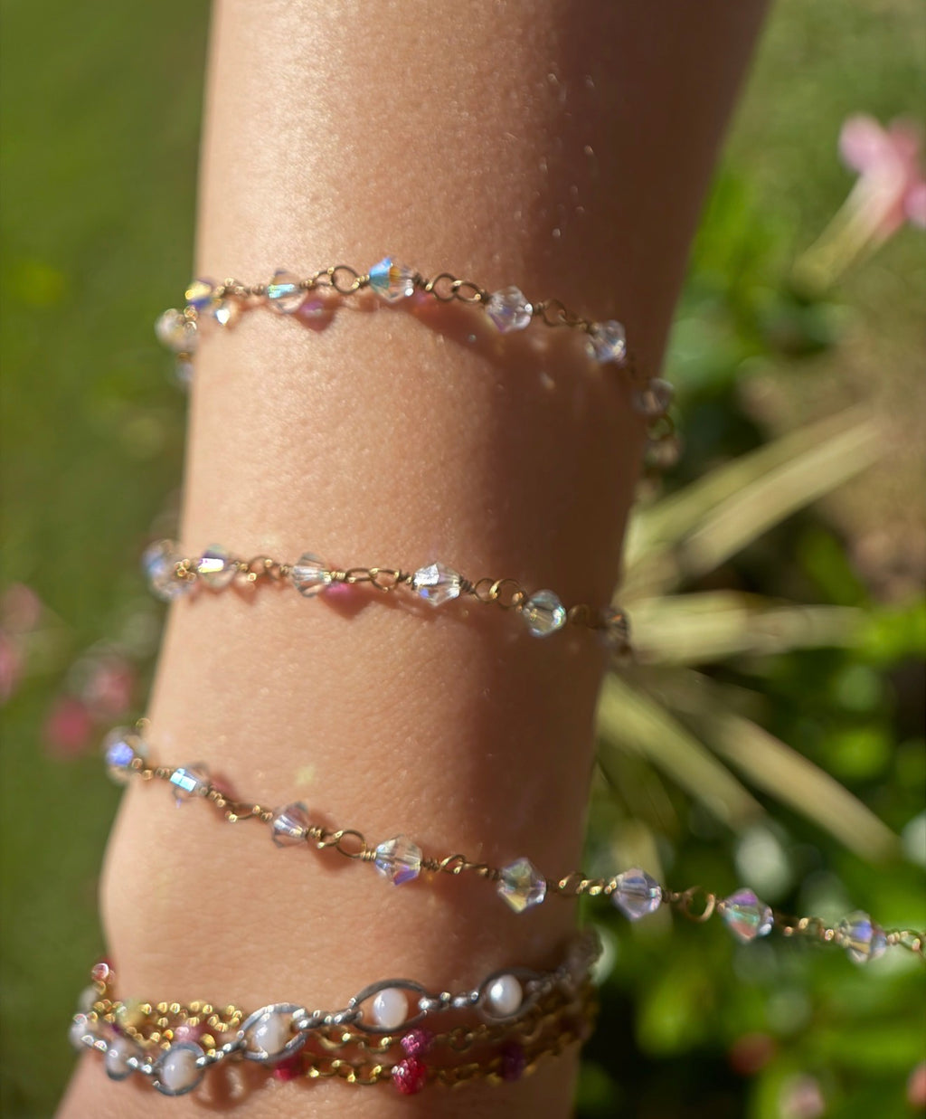 Oaklynn ✨ | Swarovski Wire Wrapped Crystal Chain