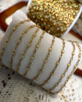 Peachy Babe – Iridescent Peach Sunburst Chain