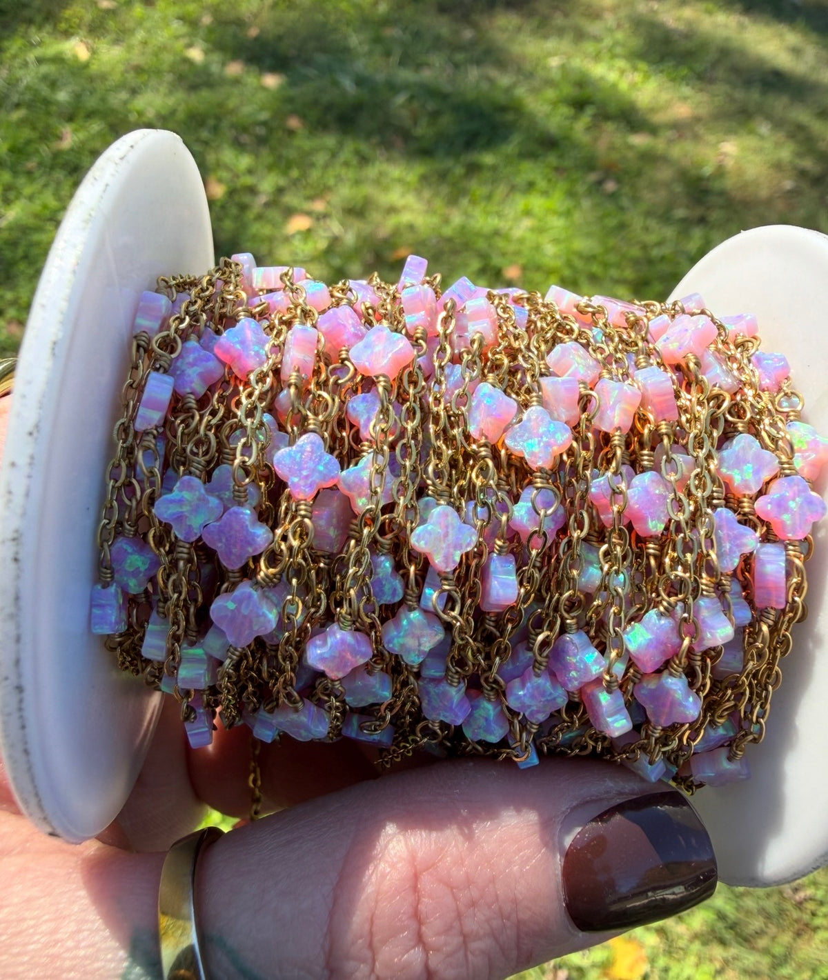 Pink multicolor | fire opal clover