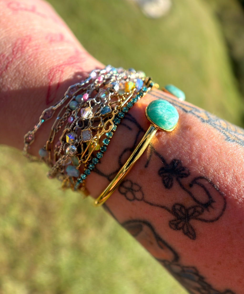Gemstone Glow Mystery Cuff