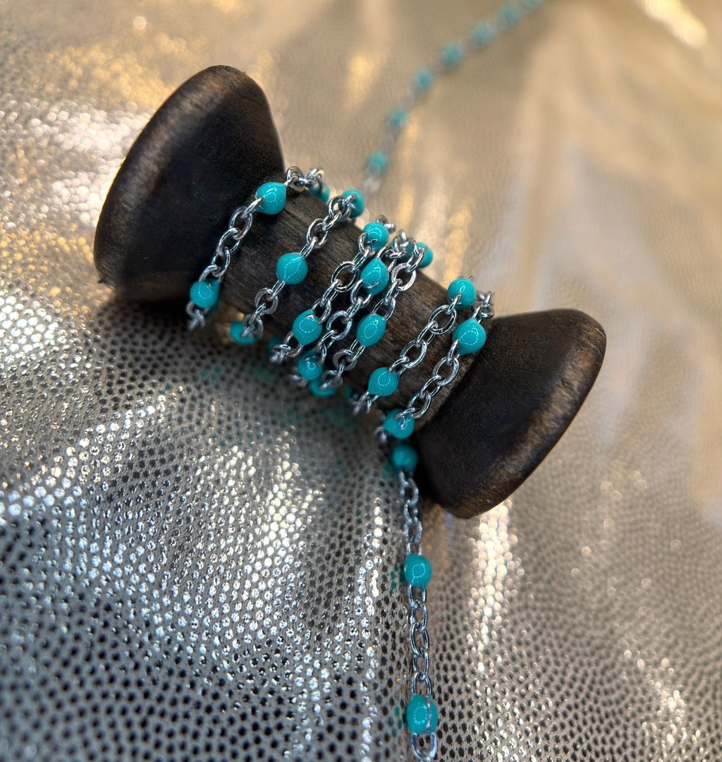 Teal Me More // Enamel Chain