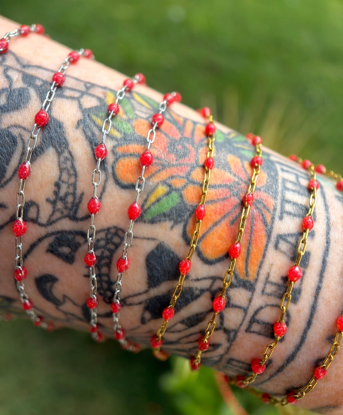 Bonfire Babe Sparkly Sunburst Chain