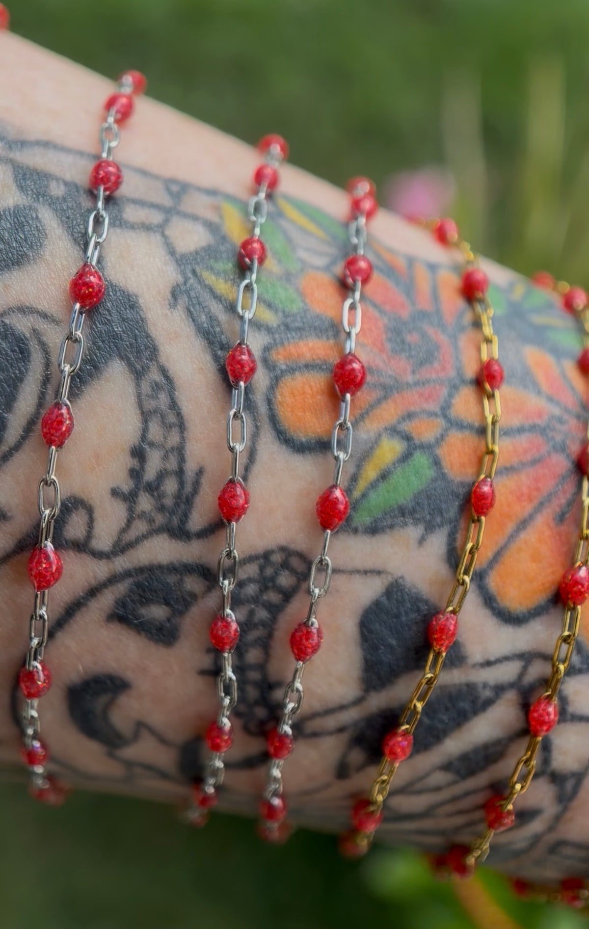 Bonfire Babe Sparkly Sunburst Chain
