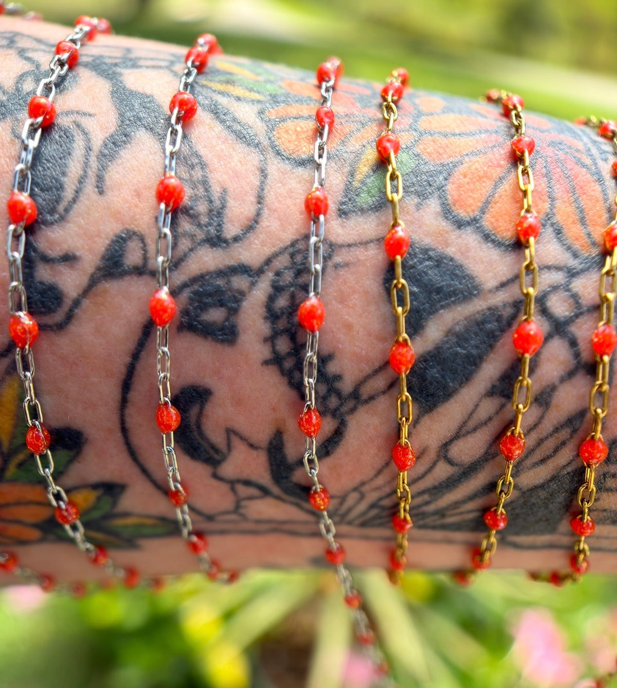 Bonfire Babe Sparkly Sunburst Chain