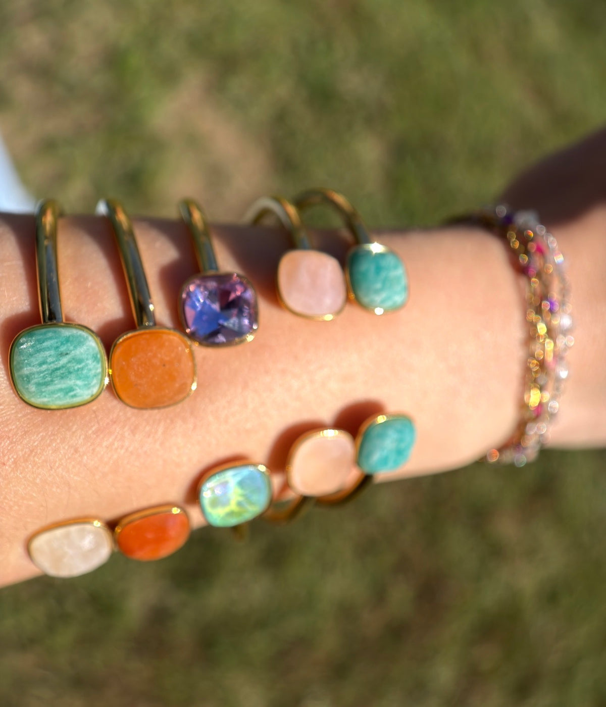 Gemstone Glow Mystery Cuff