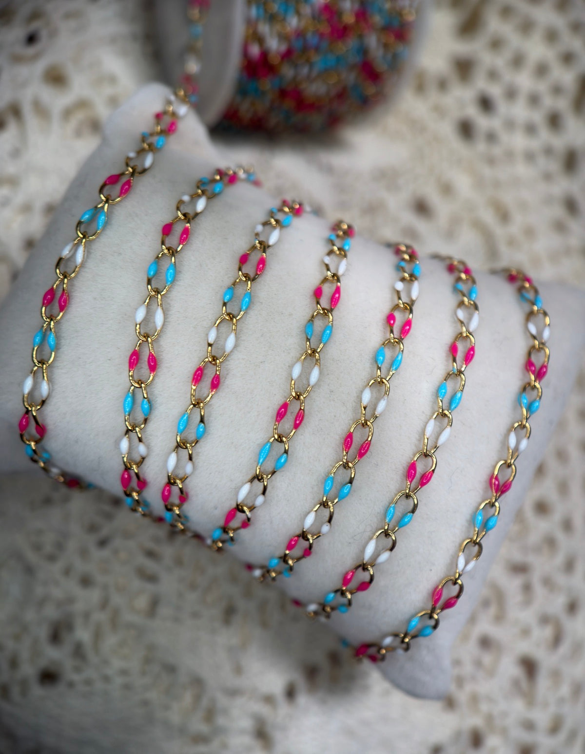 Bomb Pop™ Enamel Oval Link Chain