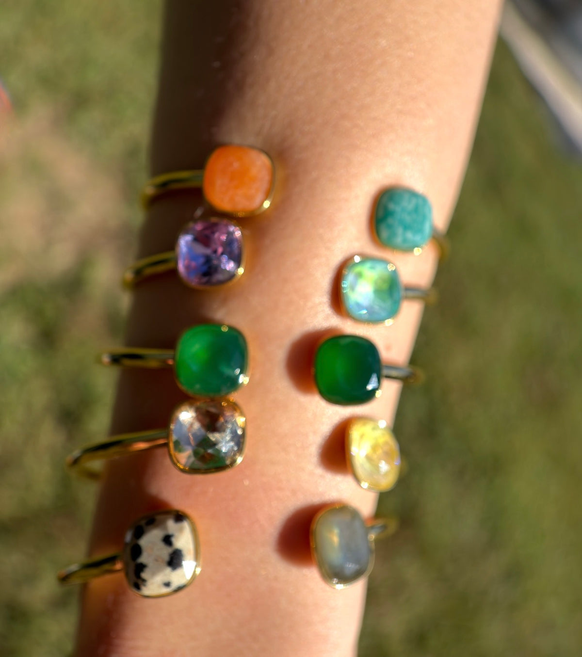 Gemstone Glow Mystery Cuff