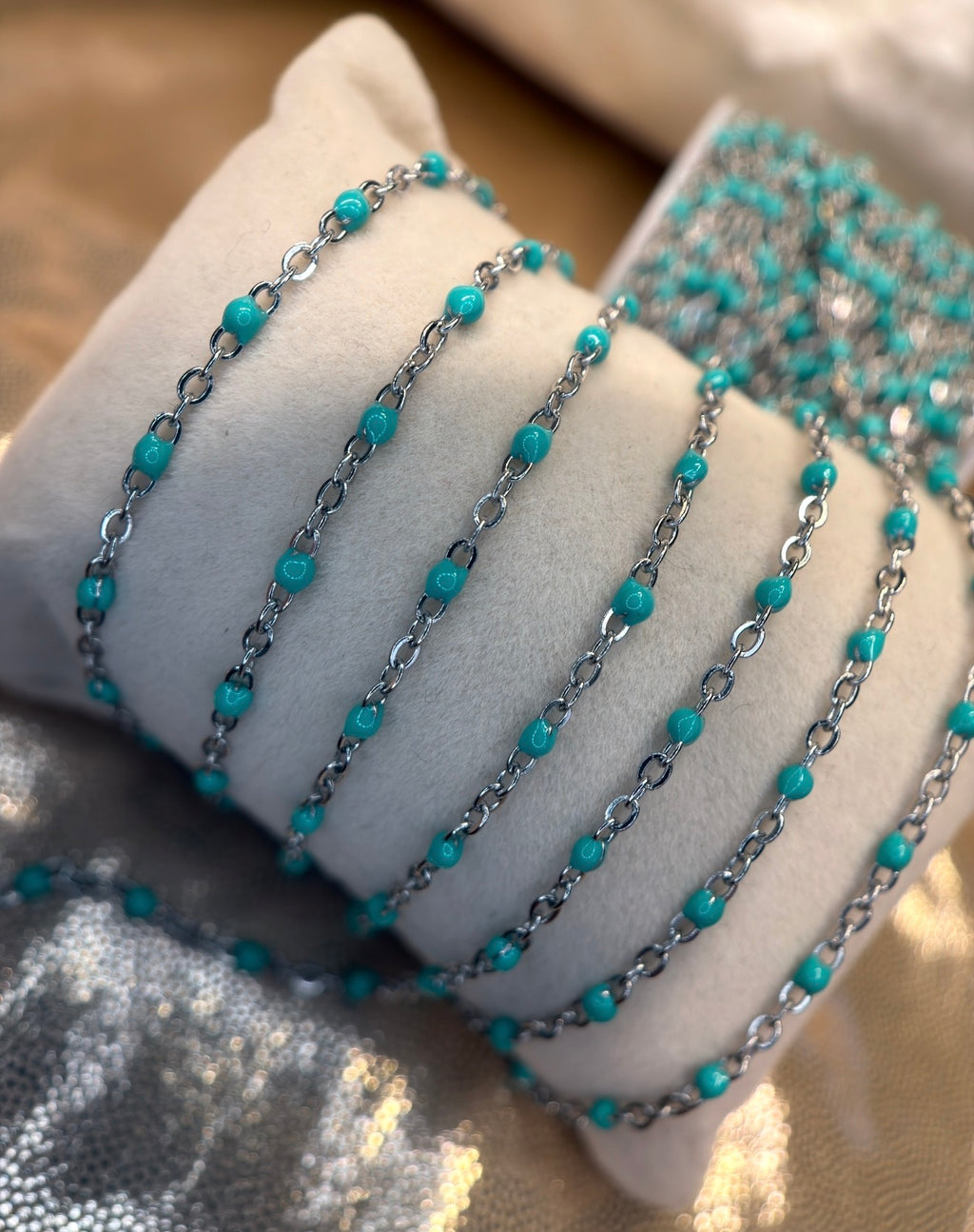 Teal Me More // Enamel Chain