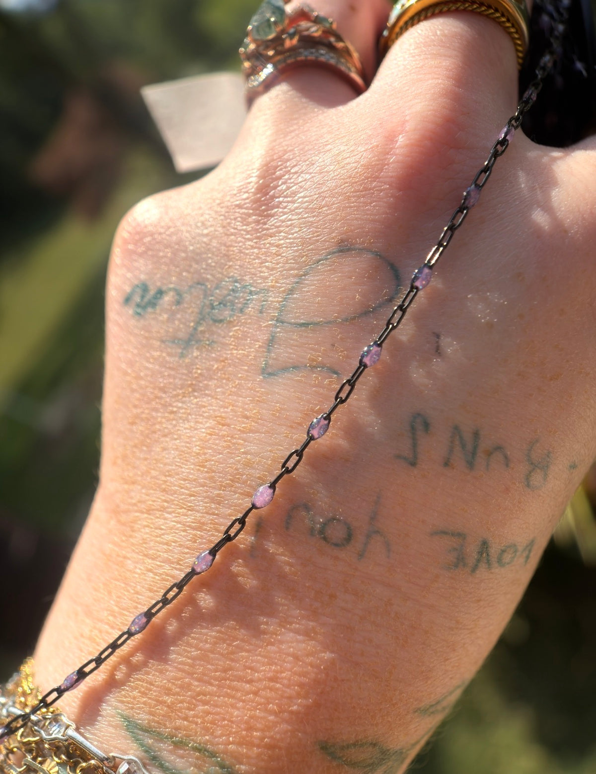 Beyond the Stars: Black Sunburst Galaxy Chain