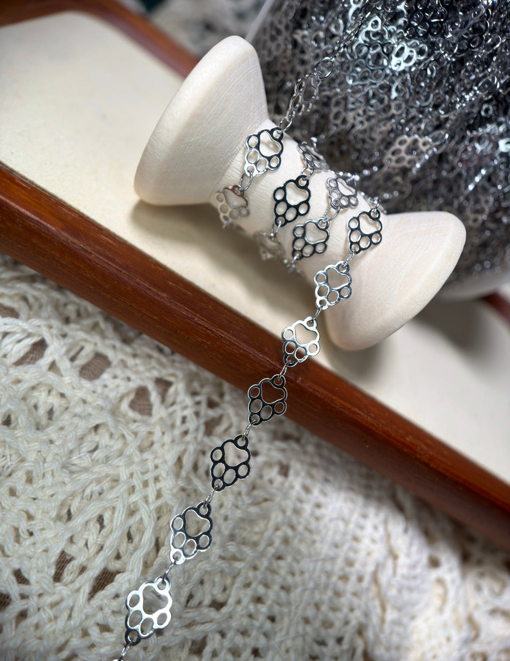 🐾 THE ELVIS — Paw Print Chain 🐾