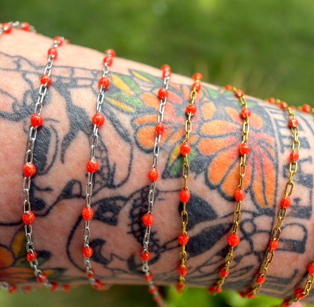 Bonfire Babe Sparkly Sunburst Chain
