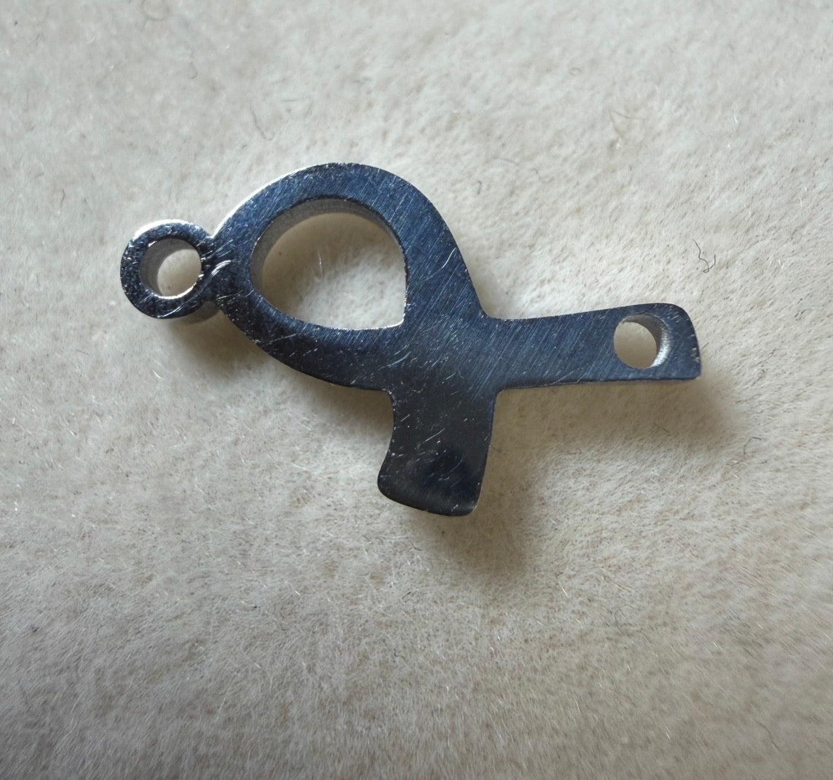 Hope in Every Link – Breast Cancer Awareness Connector Charm