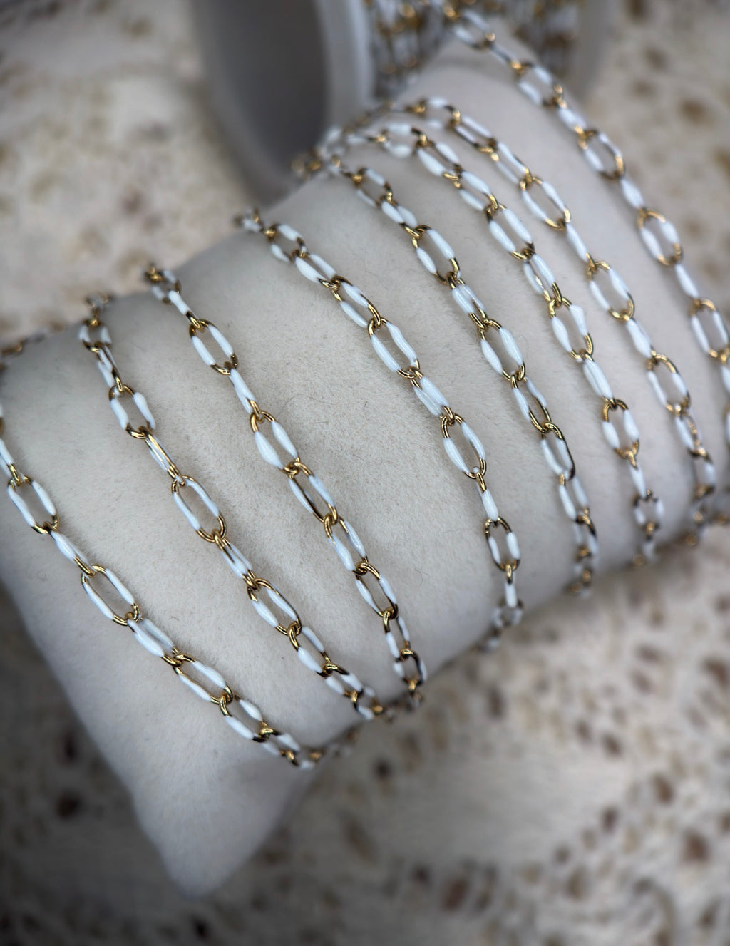 Snow Queen Enamel Oval Link Chain
