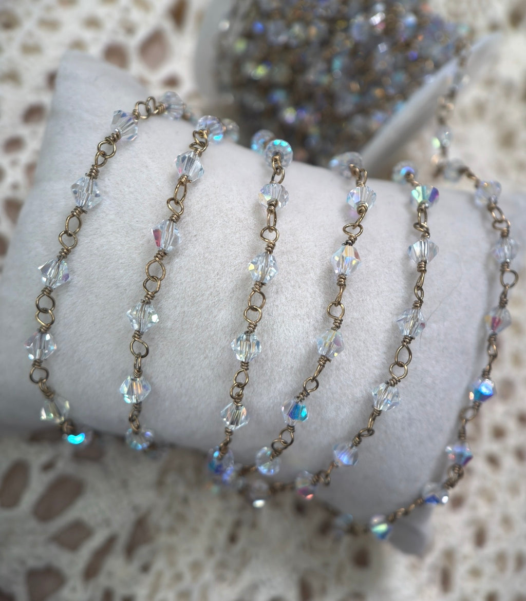 Oaklynn ✨ | Swarovski Wire Wrapped Crystal Chain