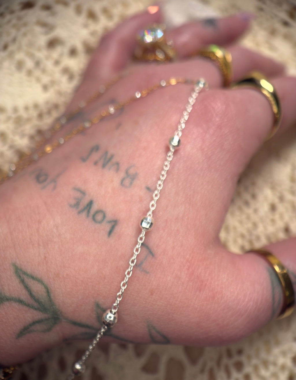 ✨ Disco Forever | 925 Sterling Silver | Satellite Bead Chain ✨