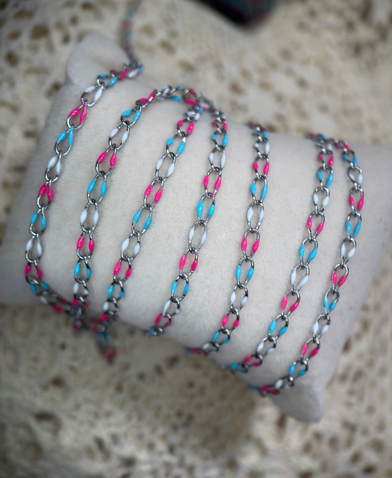 Bomb Pop™ Enamel Oval Link Chain