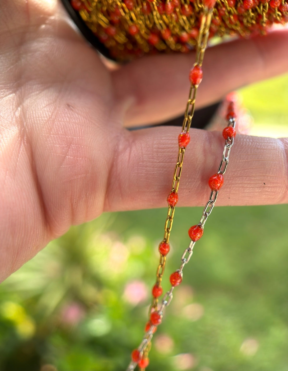 Bonfire Babe Sparkly Sunburst Chain