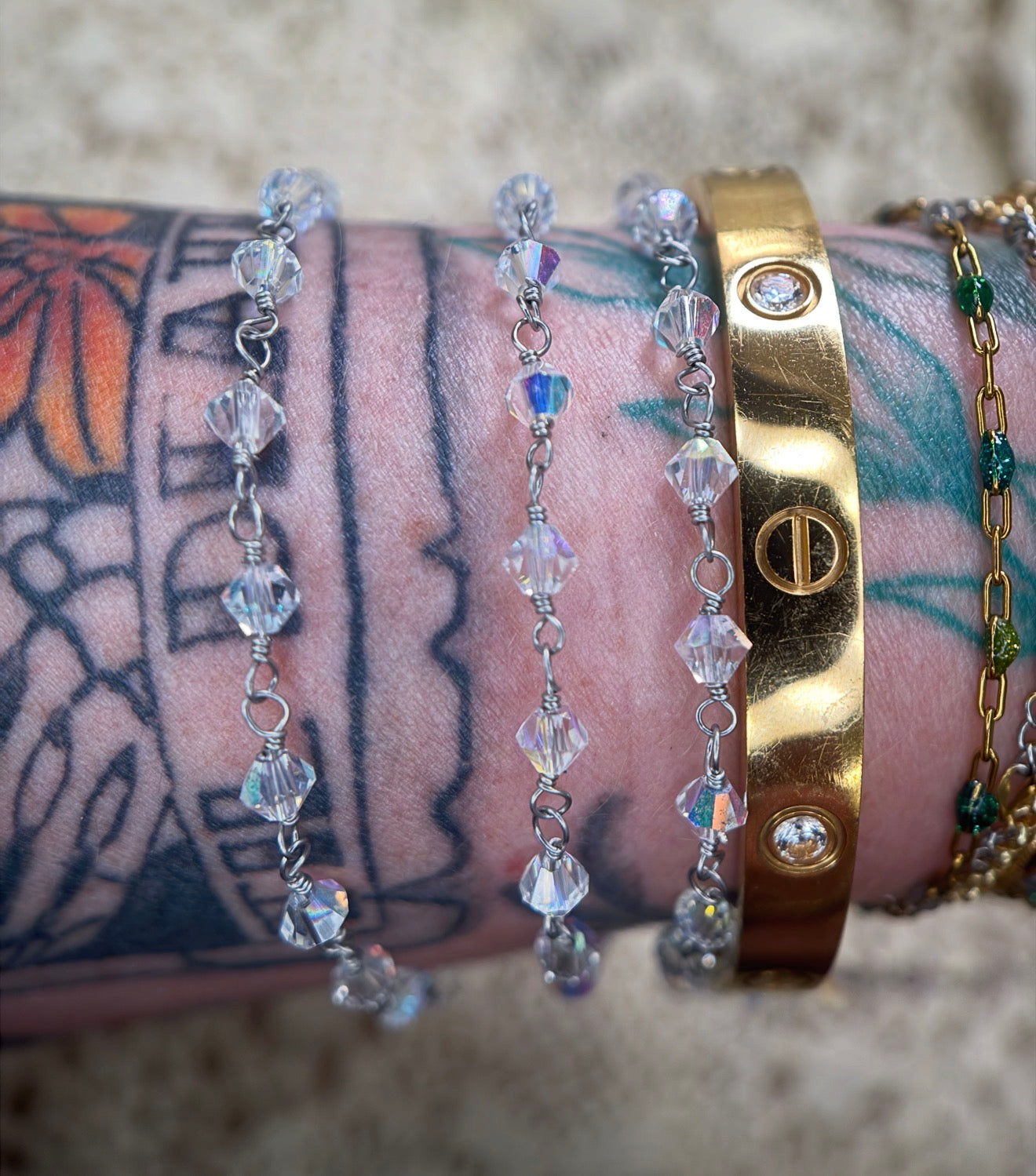 Oaklynn ✨ | Swarovski Wire Wrapped Crystal Chain
