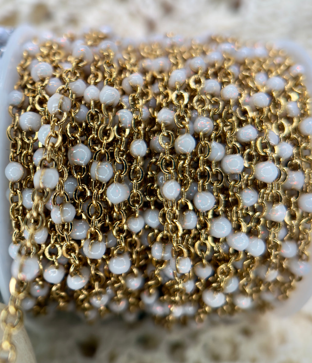 Snowflake Stardust™ Sparkly White Enamel Sat