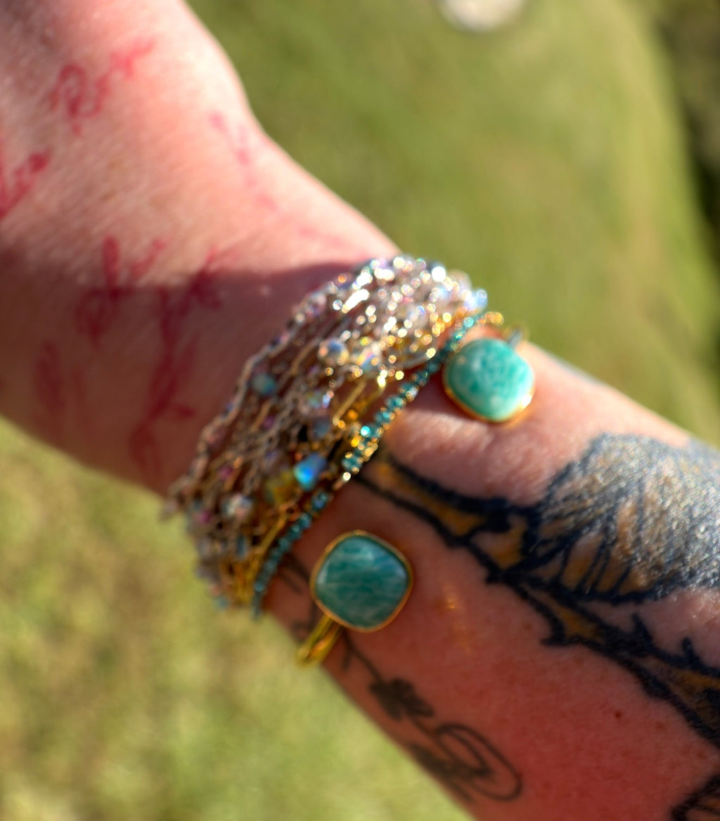 Gemstone Glow Mystery Cuff