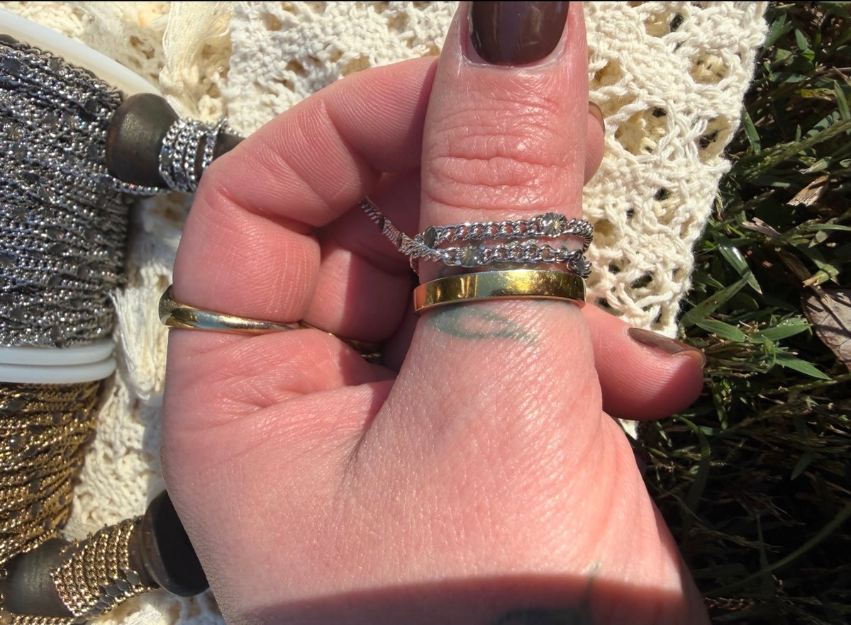 Smoky Aurora Sunburst Curb Chain