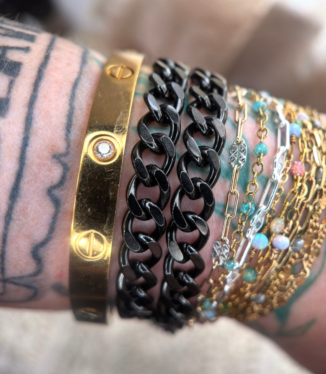 JOHNNY CASH 🖤 | 8MM ION-PLATED BLACK CUBAN
