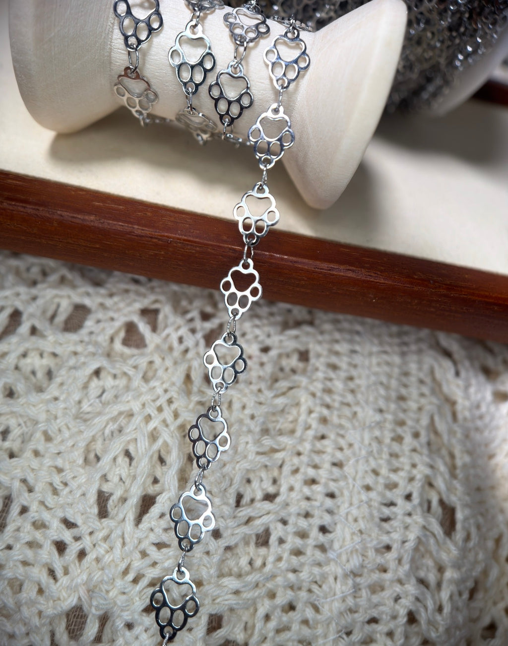 🐾 THE ELVIS — Paw Print Chain 🐾