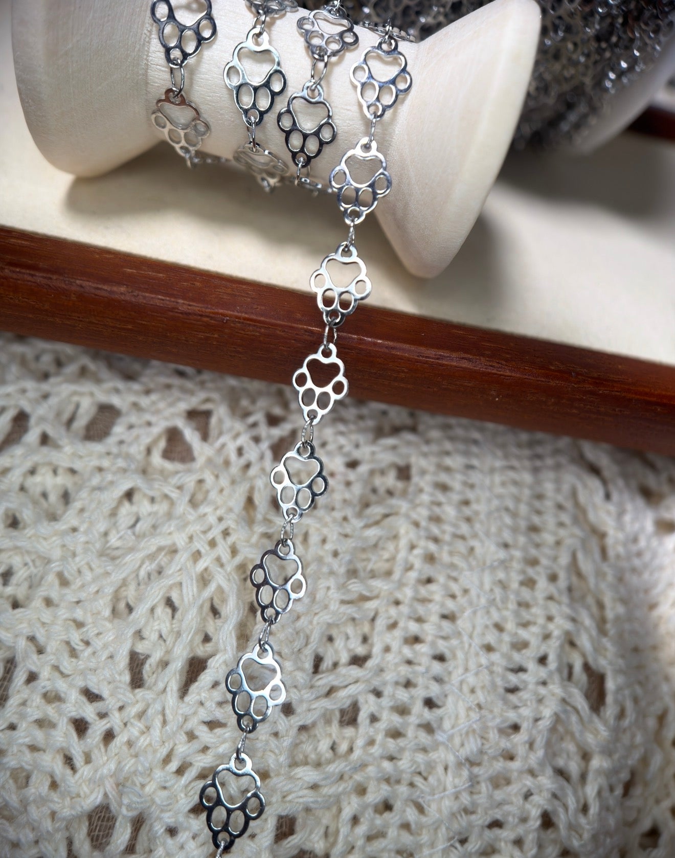 🐾 THE ELVIS — Paw Print Chain 🐾