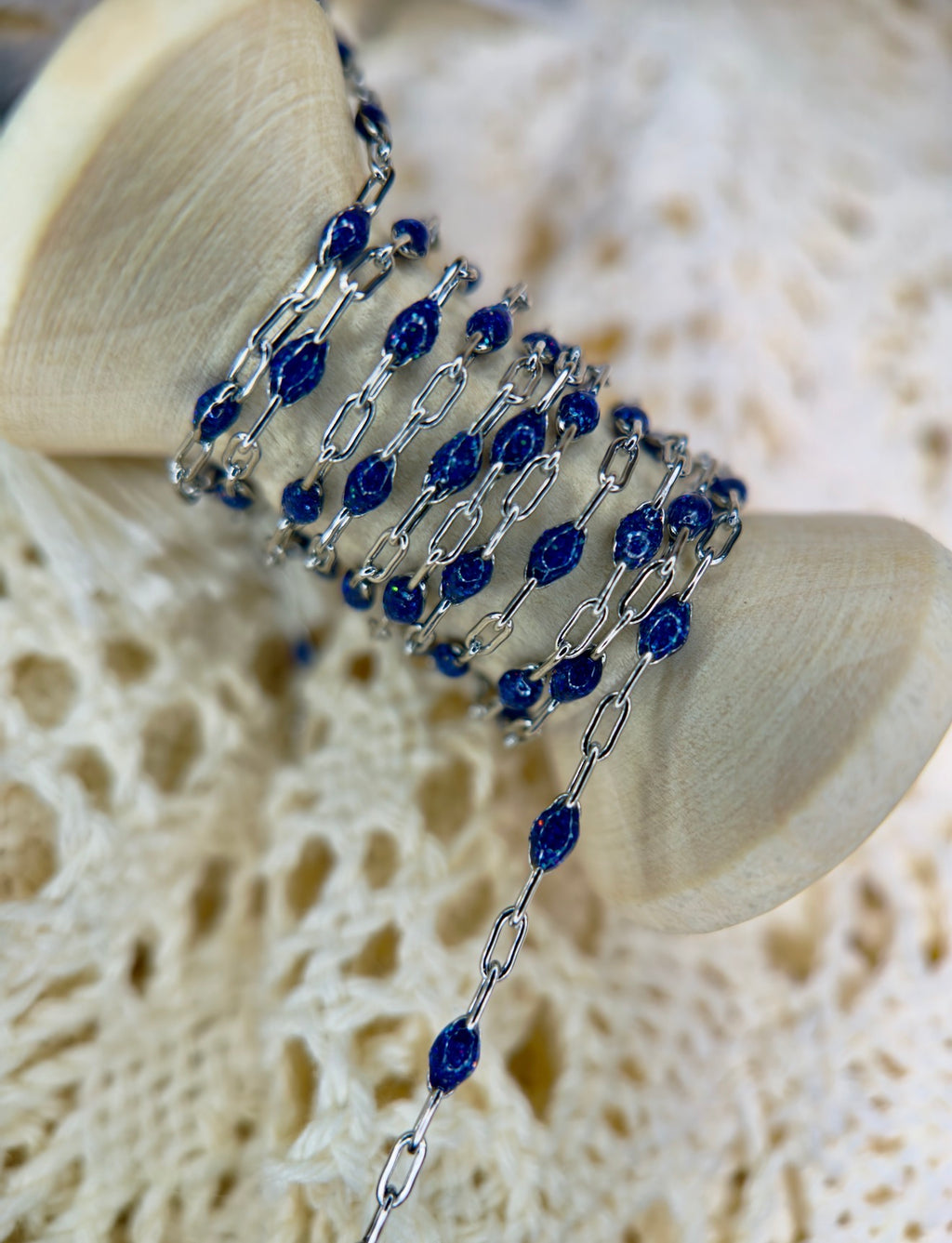 14K PVD/316 Stainless Steel Birthstone - September Sapphire