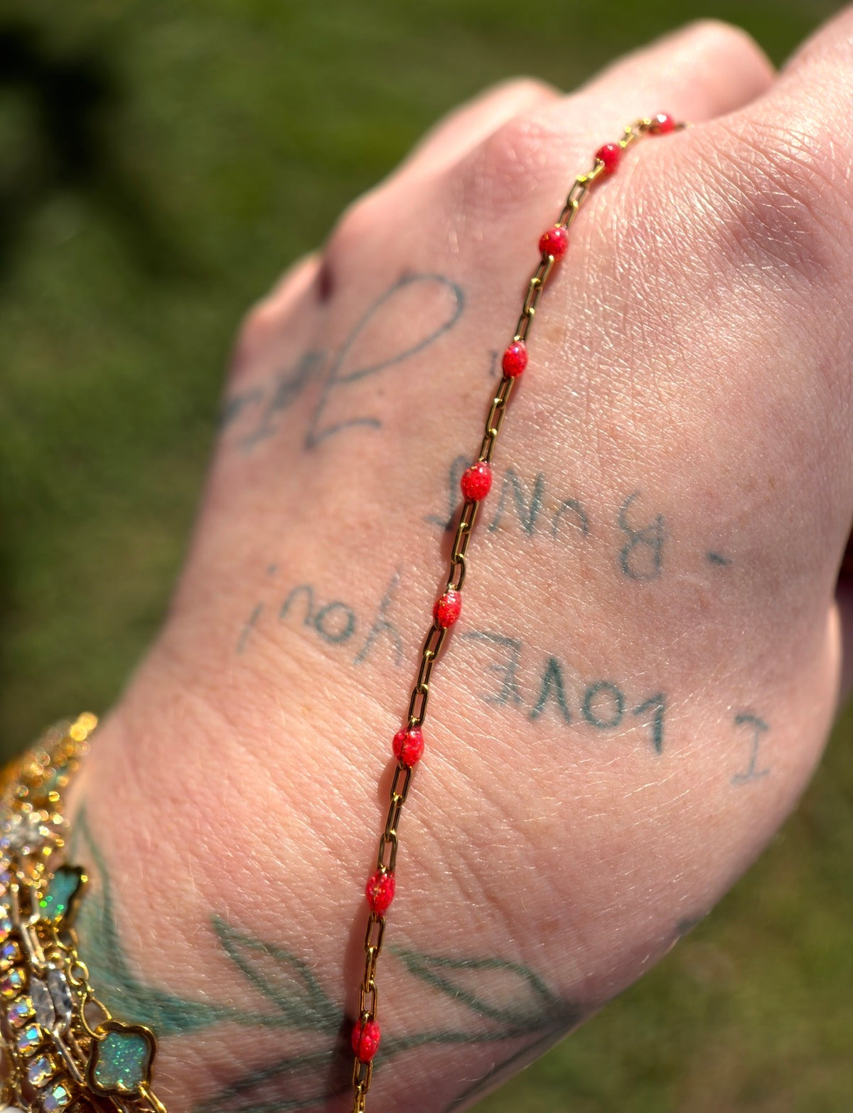 Bonfire Babe Sparkly Sunburst Chain