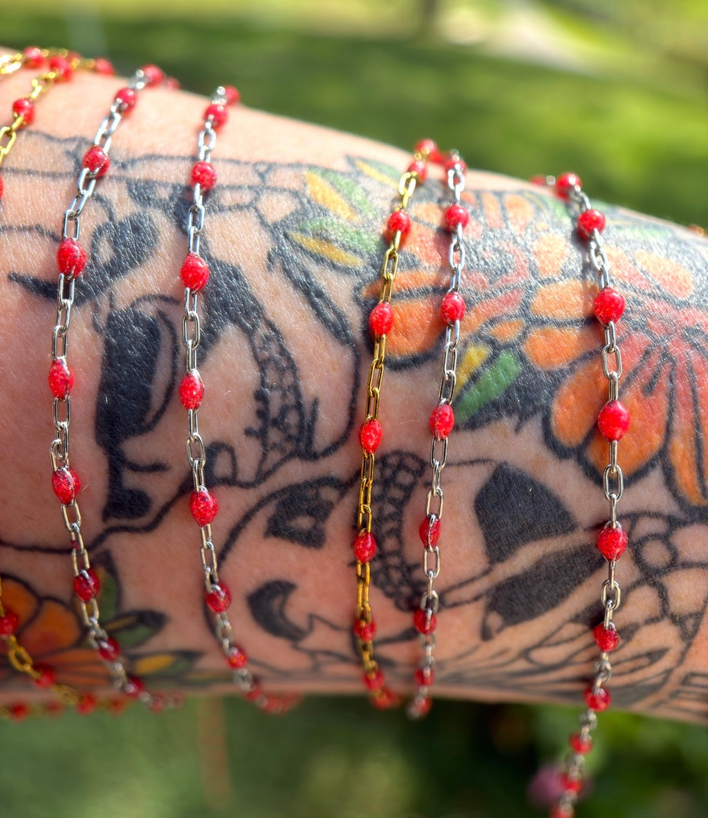 Bonfire Babe Sparkly Sunburst Chain