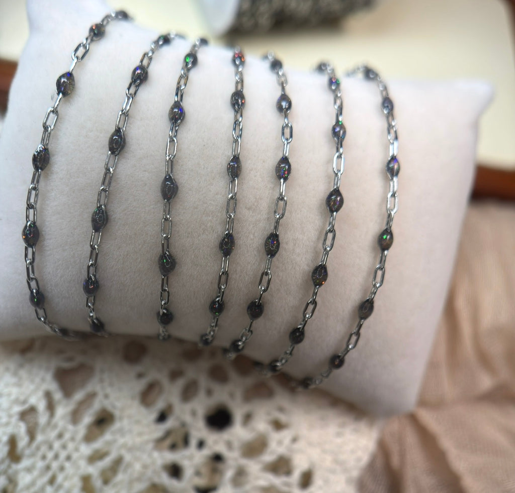 Smoky Mountain Ember | Sunburst Paperclip Chain