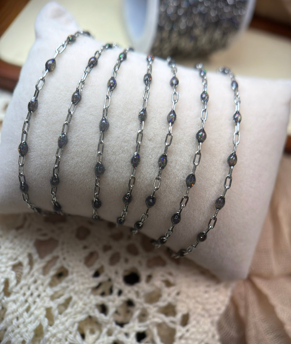 Smoky Mountain Ember | Sunburst Paperclip Chain