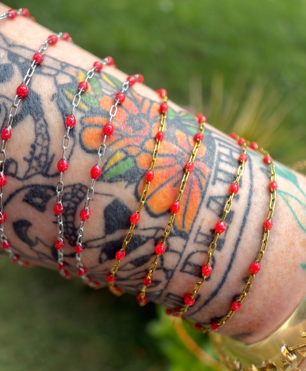Bonfire Babe Sparkly Sunburst Chain