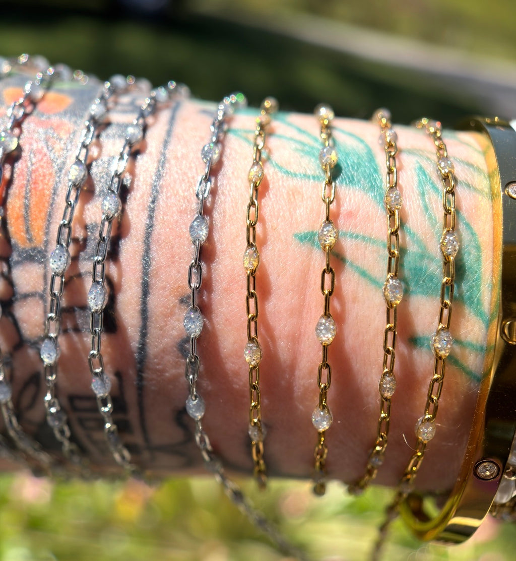 Champagne Kisses | Iridescent Sparkle  Sunburst Paperclip