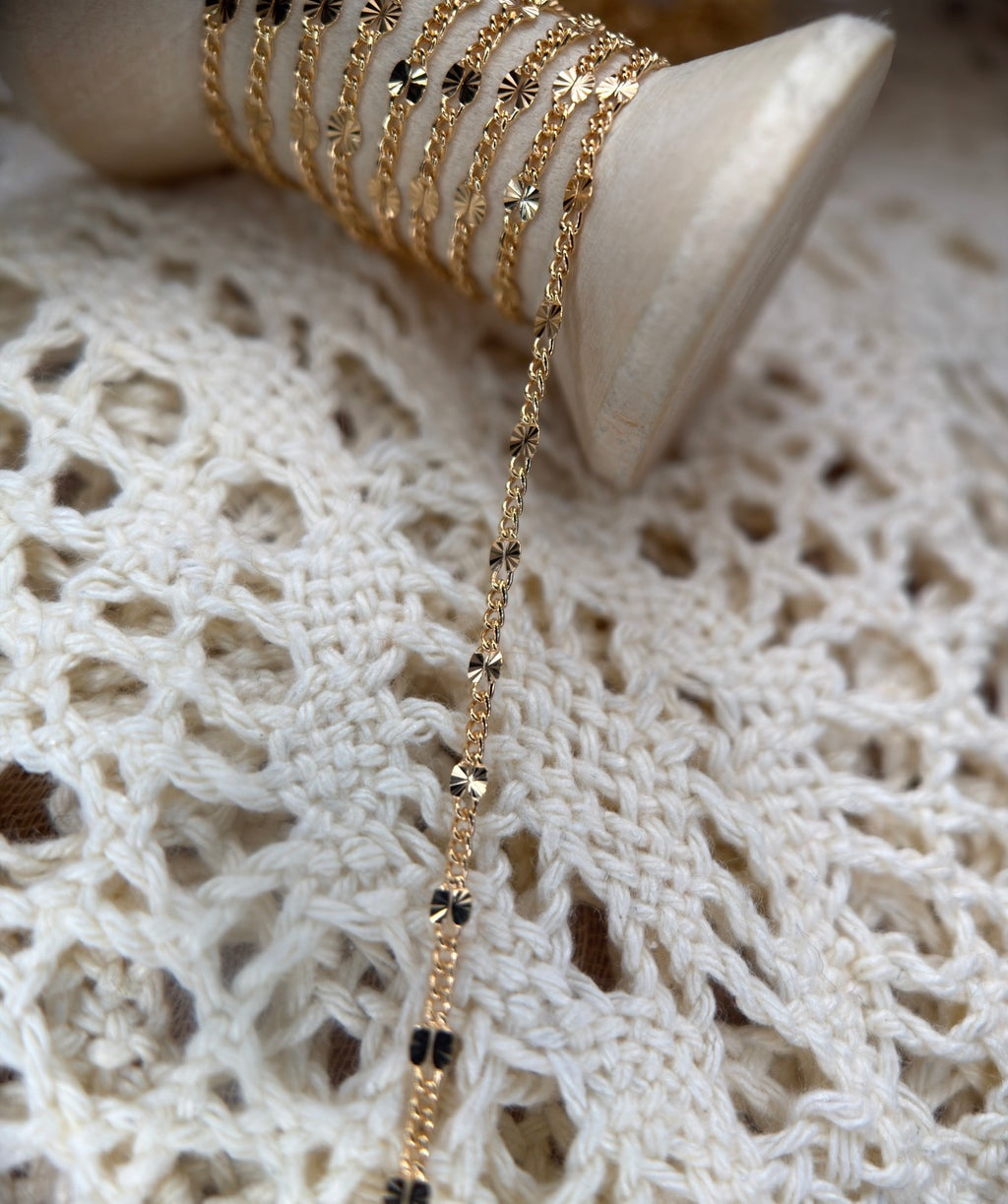 ☀️ Little Sunshine — 14K Gold Filled Sunburst Curb Chain