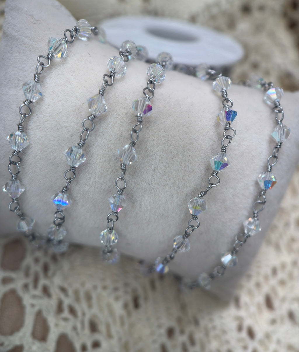 Oaklynn ✨ | Swarovski Wire Wrapped Crystal Chain