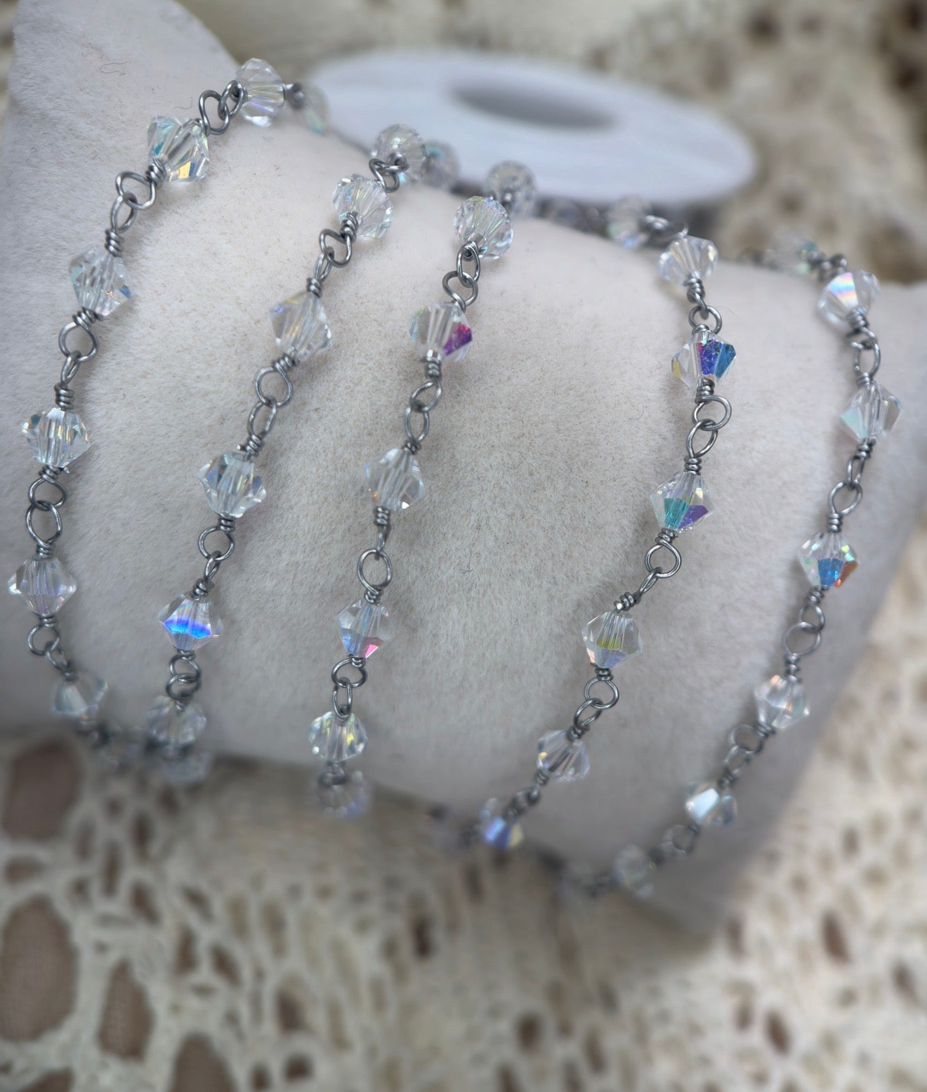 Oaklynn ✨ | Swarovski Wire Wrapped Crystal Chain