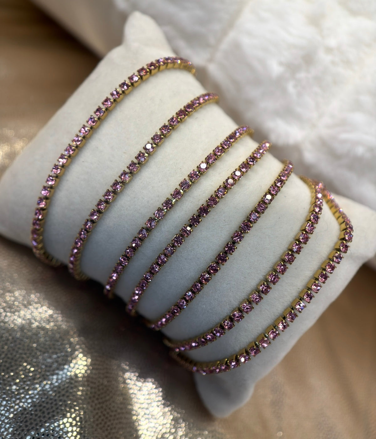 Pretty in Pink // 2mm Tennis Chain