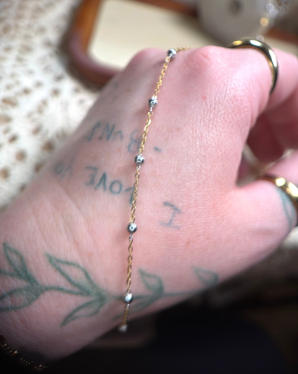 ✨ Classy Bae Two-Tone Satellite Chain