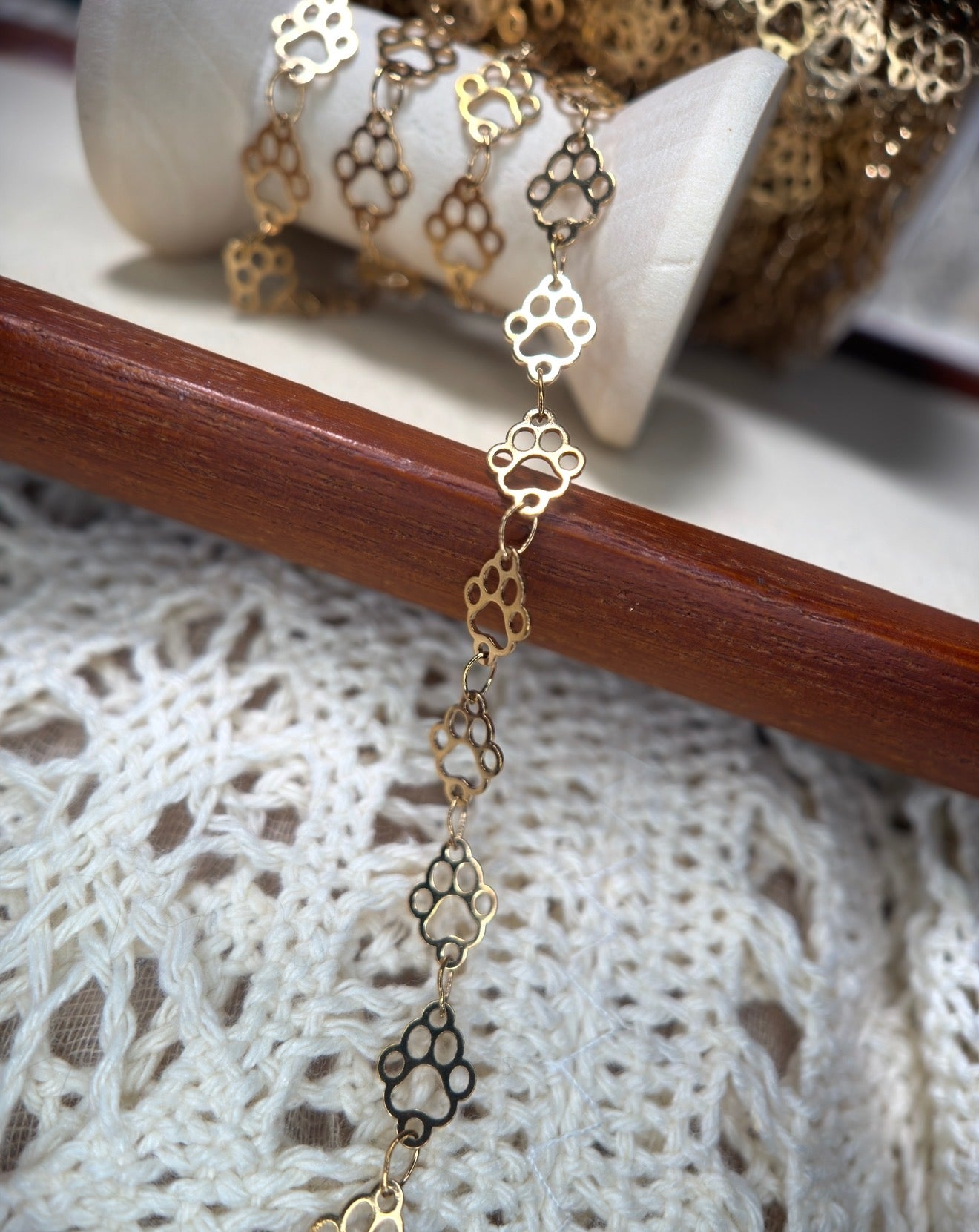 🐾 THE ELVIS — Paw Print Chain 🐾