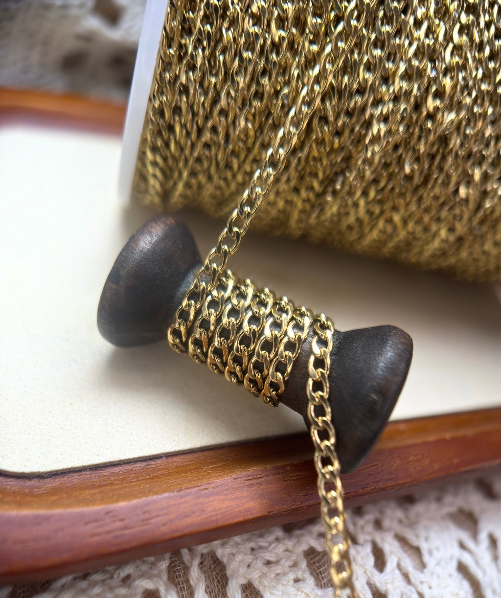 The Basic Babe Cuban | 3mm 14K PVD Gold