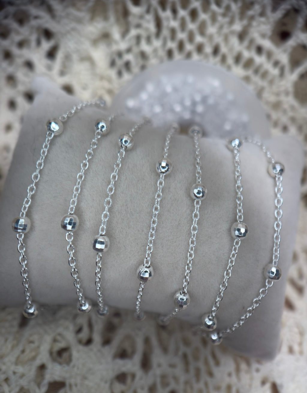 ✨ Disco Forever | 925 Sterling Silver | Satellite Bead Chain ✨
