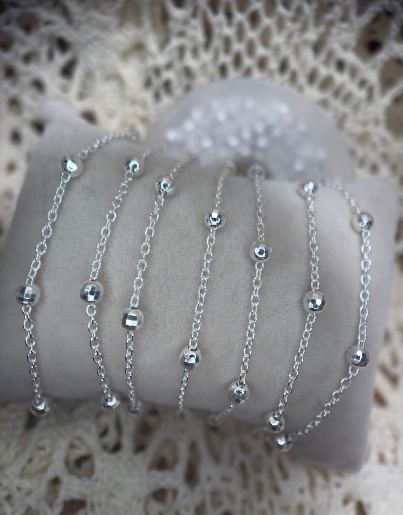 ✨ Disco Forever | 925 Sterling Silver | Satellite Bead Chain ✨