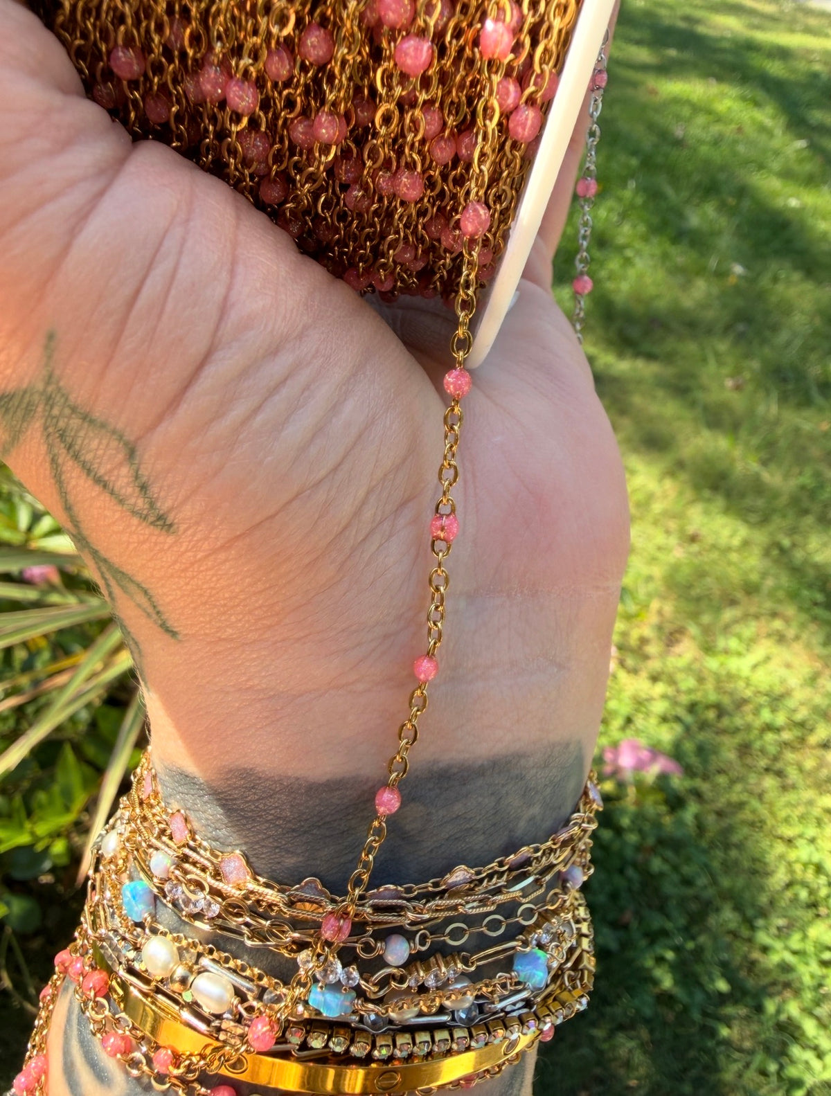 Pink Petal Glow Chain