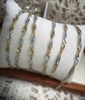 ✨ Twist Two-Toned Singapore Chain